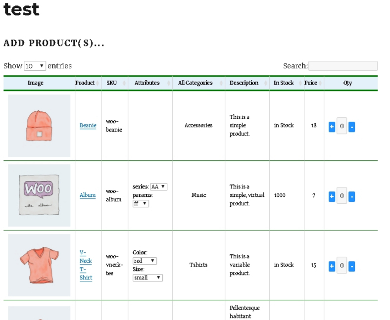 Flance Add Multiple Products order form PRO Woocommerce PLugin - 1